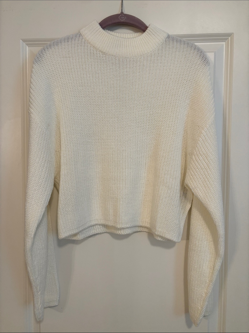 H&M Cream Knit Crewneck Sweater